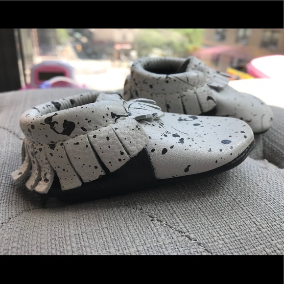 Freshly Picked Paint Splatter Moccasins - Size 2 - Picture 2 of 4